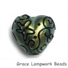 11808005 - Green Pearl Surface w/Black String Heart