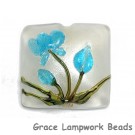 11832404 - Maya Blue Flower Pillow Focal Bead