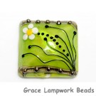 11838504 - Spring Green Florals Pillow Focal Bead