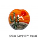 11839402 - Cactus Sunset Lentil Focal Bead