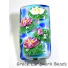 Water lily handmade glass beads