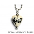 HN-11838805 - Musical Notes Heart Necklace