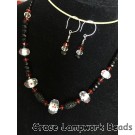 LC- Necklace with 10706611 Casino Party Graduated Rondelle Beads
