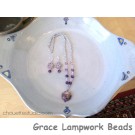 LC-Purple Lentil Necklace