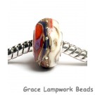 SC10037 - Large Hole Coral w/Ivory Free Style Rondelle Bead