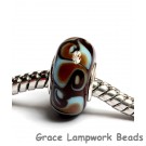 SC10061 - Large Hole Turquoise & Chocolate Brown Rondelle Bead