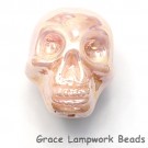 Skull03 - Pink Luster Focal Bead