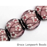 10110012 - Four Cherry Blossom Lentil Beads