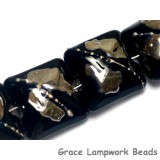 10204104 - Seven Elegant Black Metallic Pillow Beads
