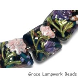 10407404 - Seven Pink & Purple Floral Pillow Beads