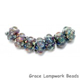 10408901 - Seven Purple & Blue Rondelle Beads