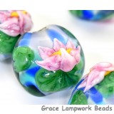 Water Lily Glass Beads