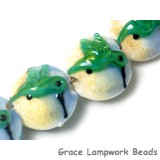 10507412 - Four Hawaiian Hummingbird Lentil Beads