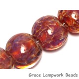 10602112 - Four Yellow-orange & Purple Free Style Lentil Beads