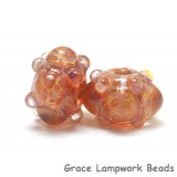 10602701 - Seven Orange & Purple Rondelle Beads
