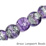 10604802 - Seven Lilac Tea Party Lentil Beads