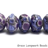 10605201 - Seven Lavender Rock River Rondelle Beads