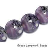 10605512 - Four African Violet Moonlight Lentil Beads