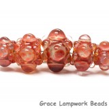 10704611 - Five Graduated Orange Rondelle Beads