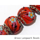 10706512 - Four Vintage Florals Lentil Beads