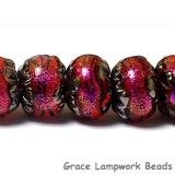10706701 - Seven Passion Pink Shimmer Rondelle Beads