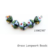 11002307 - Five Multiple Color Crystal Beads