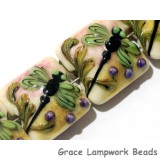 11005904 - Seven Green Dragonfly Pillow Beads