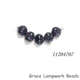 11204707 - Five Purple Pearl Surface Crystal Beads