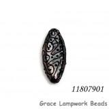 11807901 - Purple Pearl Surface Oval Focal Bead