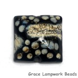 11810104 - Black w/Silver Ivory Pillow Focal Bead