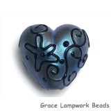 11813505 - Blue Pearl Surface w/Black String Heart