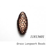 11813601 - Copper Pearl w/Black Swirl Oval Focal Bead