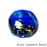 11836402 - Sapphire Sea Shimmer Lentil Focal Bead
