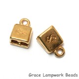 Silver Silk - Gold Plated Double Strand End Caps - Pair