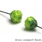 GHP-05: Lime Green Floral Headpin