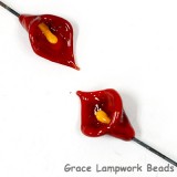 GHP-21: Red Calla Lily Floral Headpin