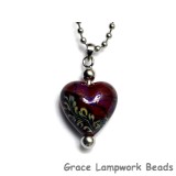 HN-11836105 - Violet Shimmer Heart Necklace