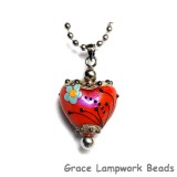 HN-11837605 - Vintage Florals Heart Necklace