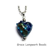 HN-11813705 - Deep Blue Ocean Heart Necklace