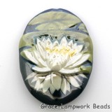 PF023040 - 30x40mm Porcelain Puffed Oval Waterlily