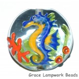 Seahorse Lentil Focal Bead grace lampwork beads
