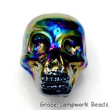 Skull01 - Rainbow Luster Focal Bead