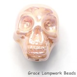 Skull03 - Pink Luster Focal Bead