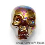 Skull04 - Honey Luster Focal Bead