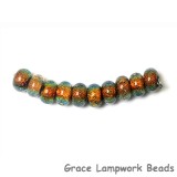 SP023 - Ten Marigold Dichroic Spacer Beads