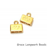Silver Silk - Gold Plated Triple Strand End Caps - Pair