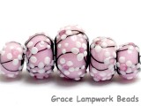 10110011 - Five Cherry Blossom Graduated Rondelle Beads