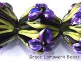 10205707 - Five Purple Iris Crystal Beads