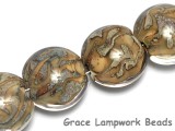 10303412 - Four Nature within Crystal Clear Lentil Beads