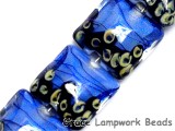 10413414 - Four Arctic Blue Shimmer Pillow Beads